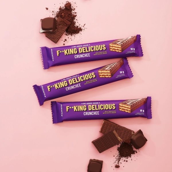 Fitking Delicious Crunchee Milk Chocolate With Cocoa Cream Info 5x 18g