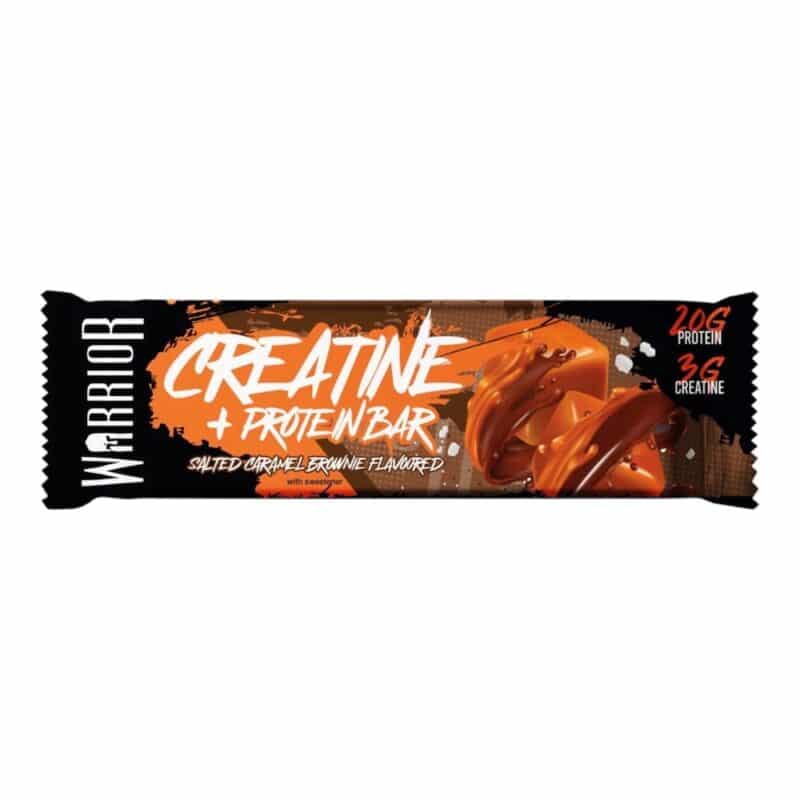 Salted Caramel Brownie Warrior Creatine Protein Bar 75g