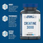 Creatine Monohydrate 3000 Applied Nutrition New Info 120 Capsules