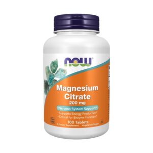 Magnesium Citrate 200mg Now Foods 100 Tabs