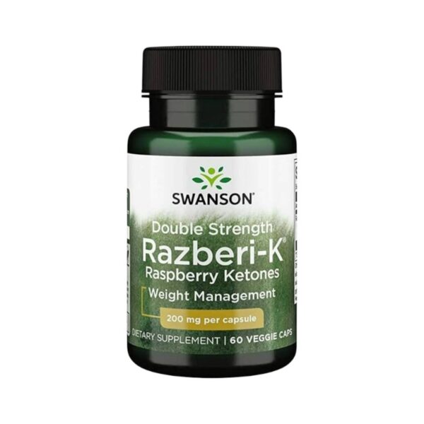 Razberi K Raspberry Ketones 200mg 60 Veggie Caps