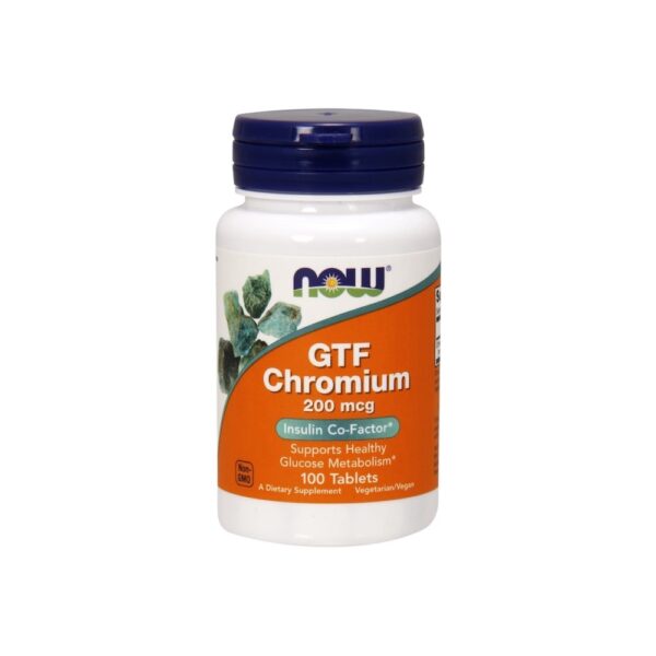 Gtf Chromium Now Foods 200mcg 100 Tabs