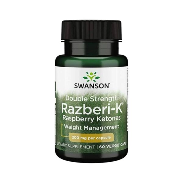 Razberi K Raspberry Ketones 200mg 60 Veggie Caps