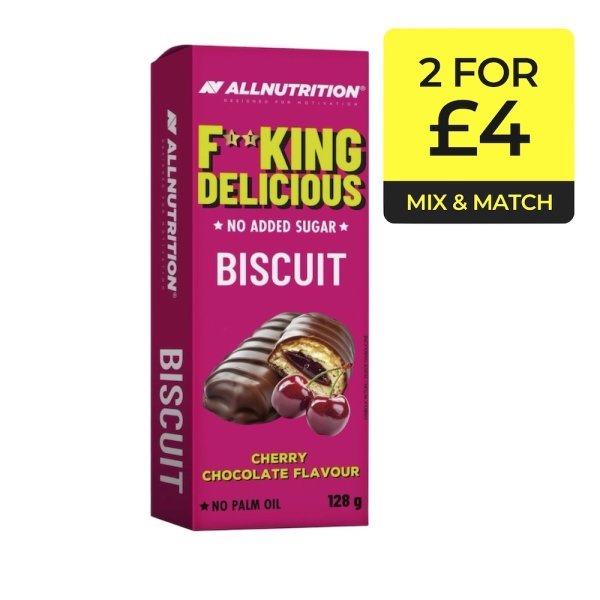 Cherry Chocolate Fitking Delicious Biscuit Allnutrition Info 128g Cherry Chocolate Fitking Delicious Biscuit Allnutrition Info 128g