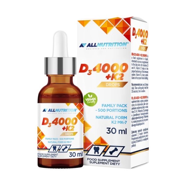 D3 4000iu K2 Allnutrition Vitamin 30ml D3 4000iu K2 Allnutrition Vitamin 30ml