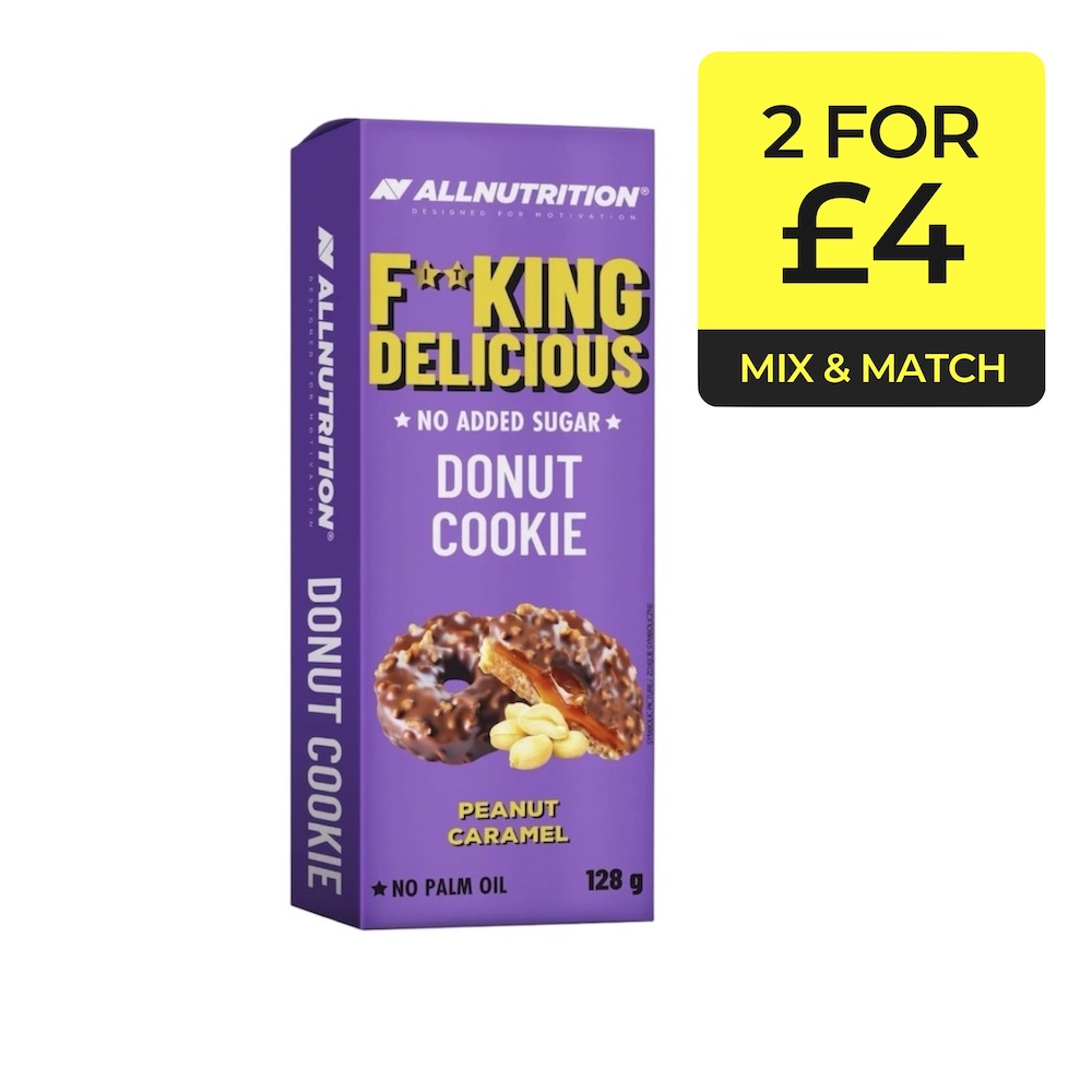Peanut Caramel Fitking Delicious Donut Cookie Allnutrition 128g Peanut Caramel Fitking Delicious Donut Cookie Allnutrition 128g