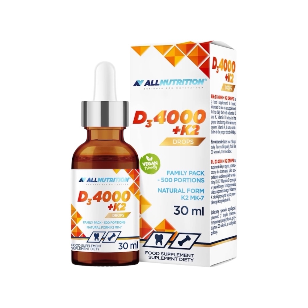 Vitamin D3 4000iu K2 Allnutrition 30ml Vitamin D3 4000iu K2 Allnutrition 30ml