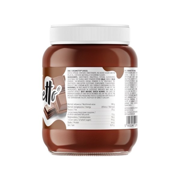 Choco Info Creametto Spread Chocolate Ostrovit 350g