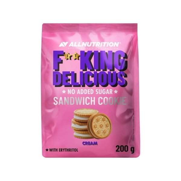 Cream Fit Fitking Delicious Allnutrition Sandwich Cookie 200g Cream Fit Fitking Delicious Allnutrition Sandwich Cookie 200g