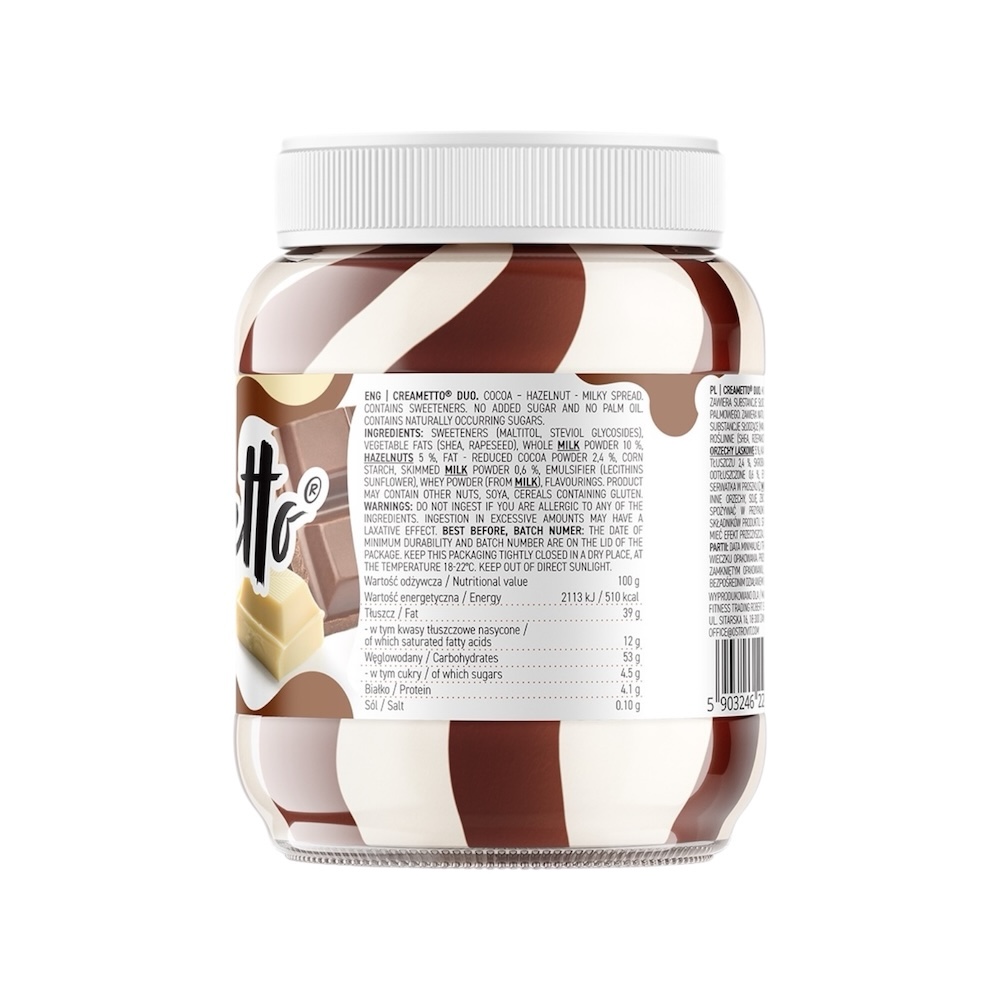Duo Creametto Spread Chocolate Ostrovit 350g Info