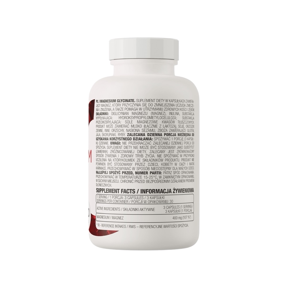 Magnesium Glycinate Ostrovit Info 90 Caps