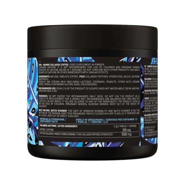 Marine Collagen Coffee Natural Ostrovit Info 150g