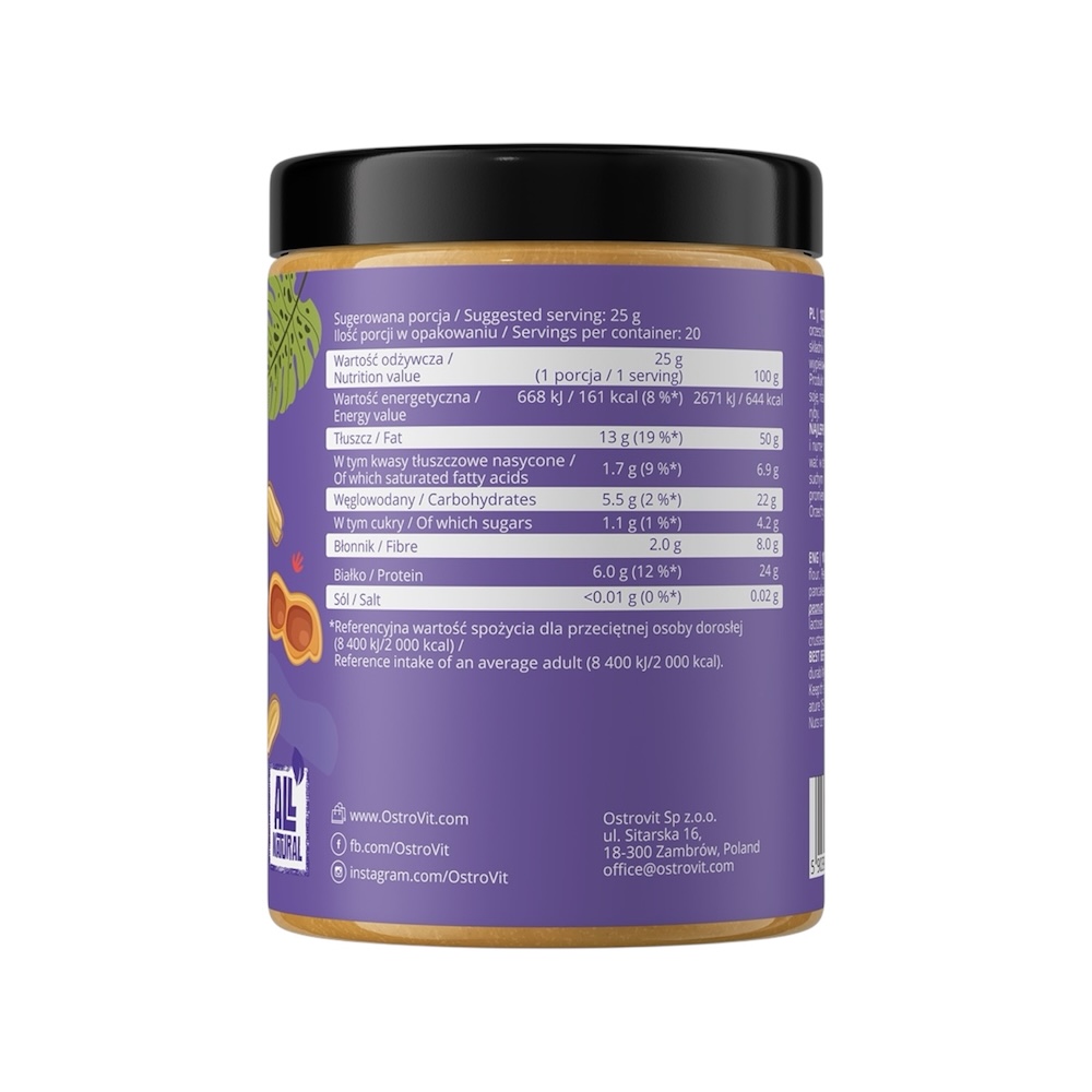 Powder 100% Peanut Powder Ostrovit Info 500g Powder 100% Peanut Powder Ostrovit Info 500g