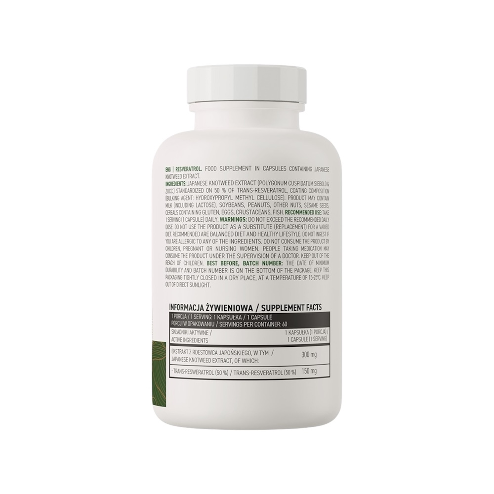 Resveratrol 150mg Ostrovit Info 60 Veg Caps