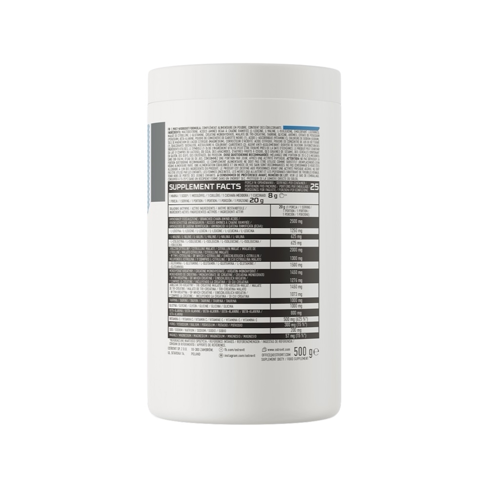 Strawberry Berry Post Workout Formula Info Ostrovit 500g