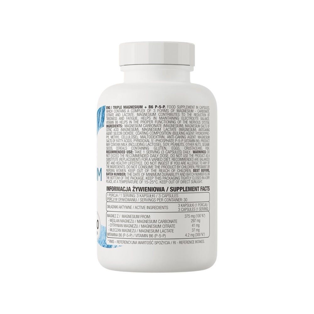 Triple Magnesium B6 P 5 P Ostrovit Info 90 Caps Triple Magnesium B6 P 5 P Ostrovit Info 90 Caps