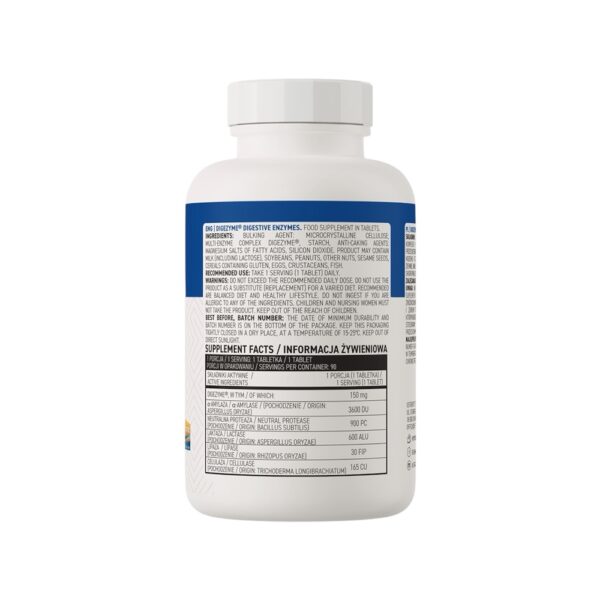Digezyme Digestive Enzymes Ostrovit Info 90 Tabs