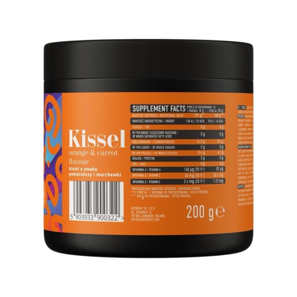 Orange Carrot Kissel Ostrovit Info 200g