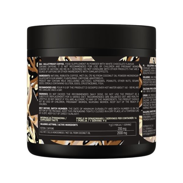 White Chocolate Bulletproof Coffee Ostrovit Info 150g