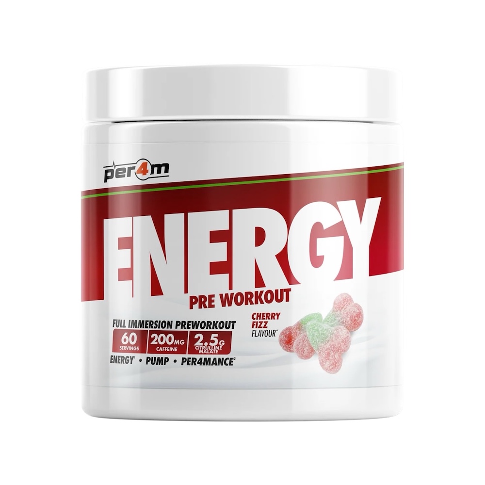 Cherry Fizz Per4m Energy Pre Workout 390g