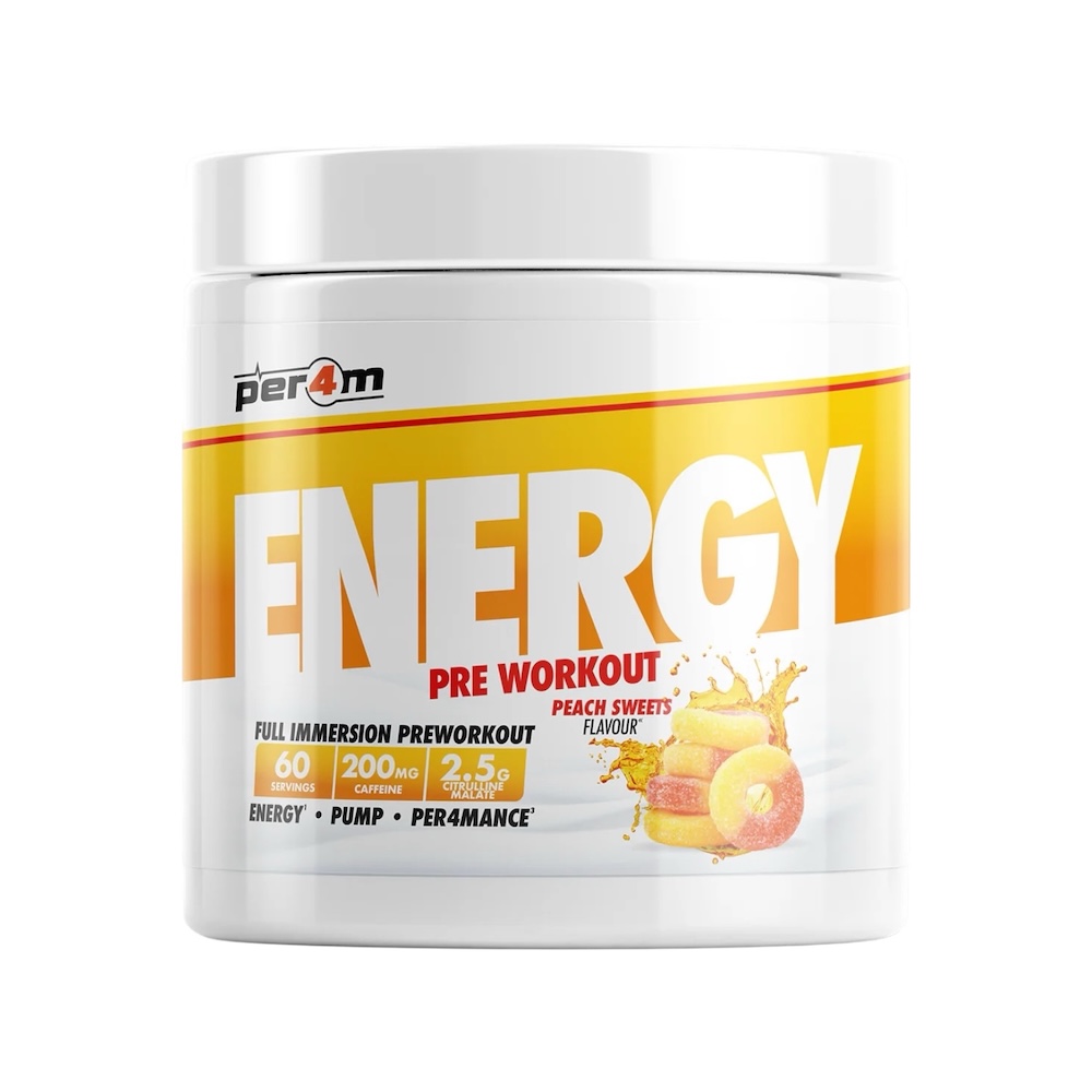 Peach Sweets Per4m Energy Pre Workout 390g