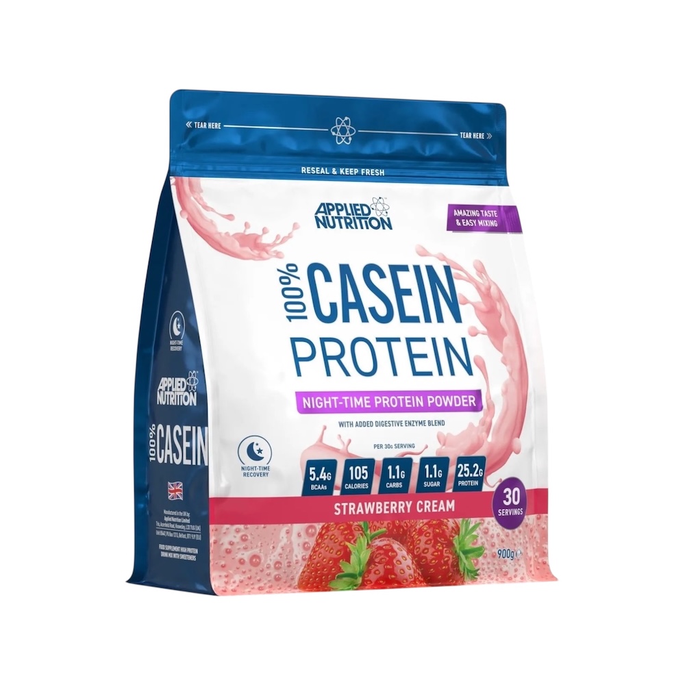 Strawberry Cream Casein Protein 100% Applied Nutrition 900g