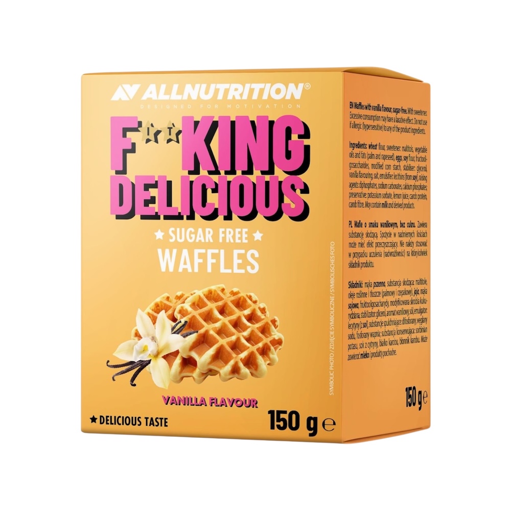 Vanilla Fitking Delicious Waffles Allnutrition 180g Vanilla Fitking Delicious Waffles Allnutrition 180g