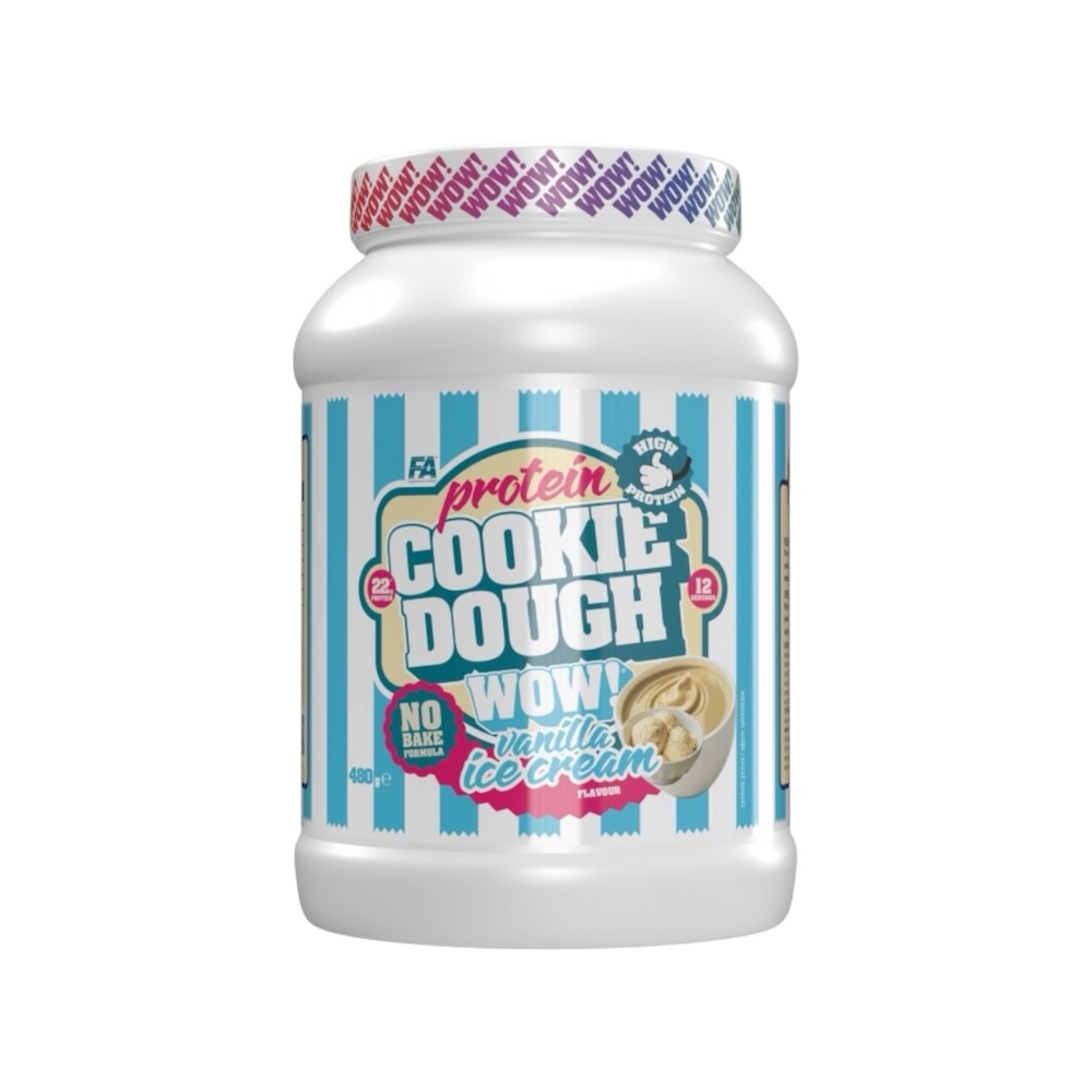 Vanilla Ice Cream Wow Cookie Dough Protein Fa Fitness Authority 480g Vanilla Ice Cream Wow Cookie Dough Protein Fa Fitness Authority 480g