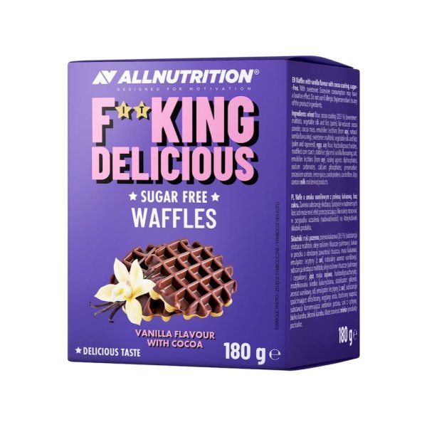 Vanilla With Cocoa Fitking Delicious Waffles Allnutrition 180g