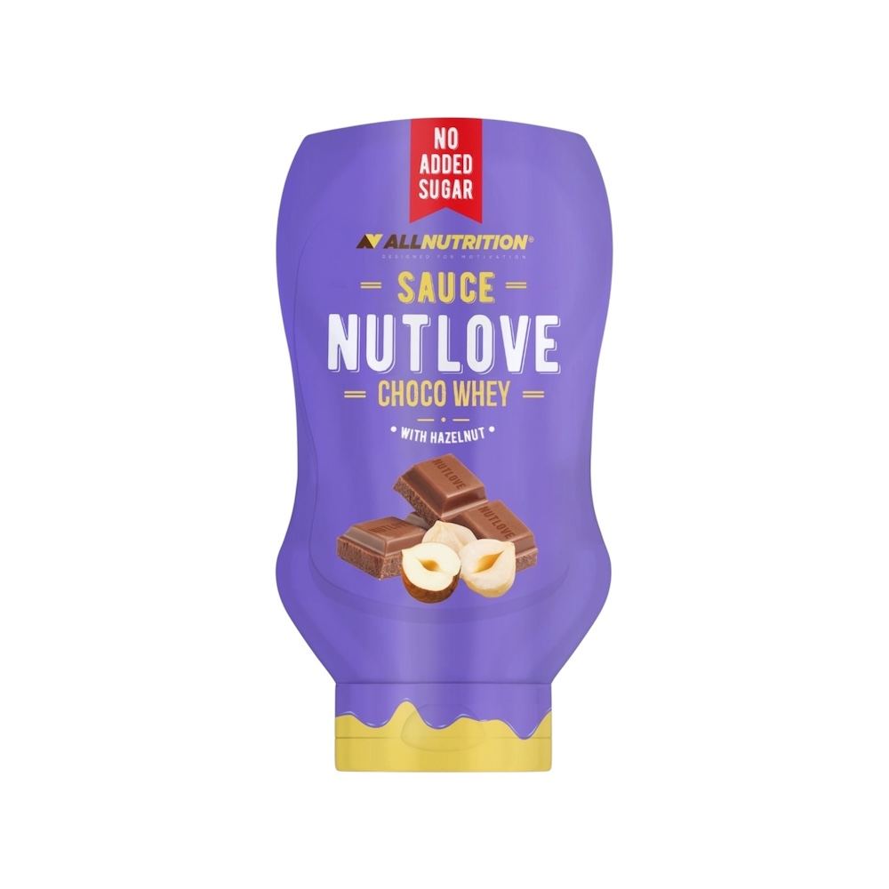 Choco Whey With Hazelnut Nutlove Allnutrition Sauce 280g Choco Whey With Hazelnut Nutlove Allnutrition Sauce 280g