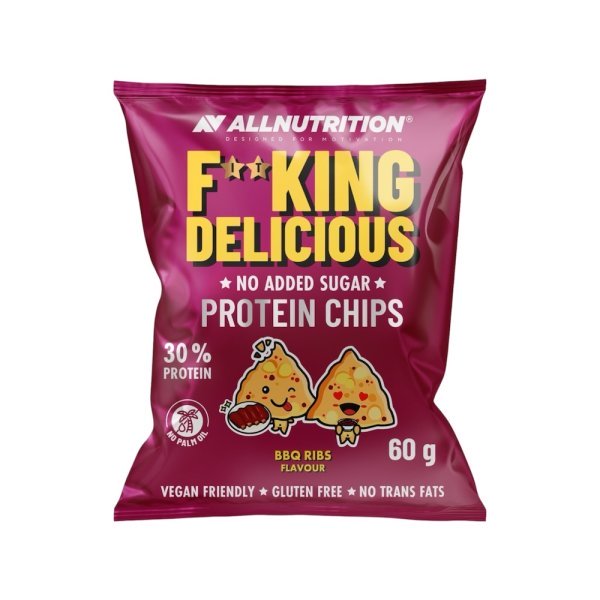 Bbq Ribs Fitking Delicious Protein Chips Allnutrition 60g