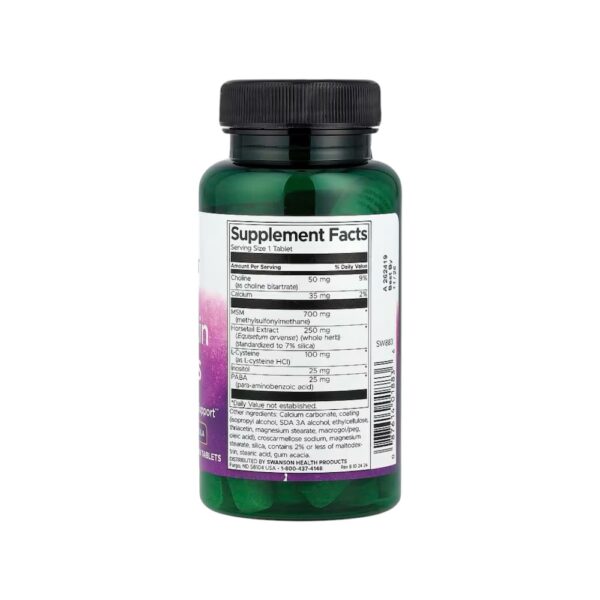 Info Hair Skin Nails Swanson 60 Veg Tabs