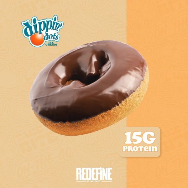 Chocolate Chip Cookie Dough Redefine Foods Protein Donut Info 61g