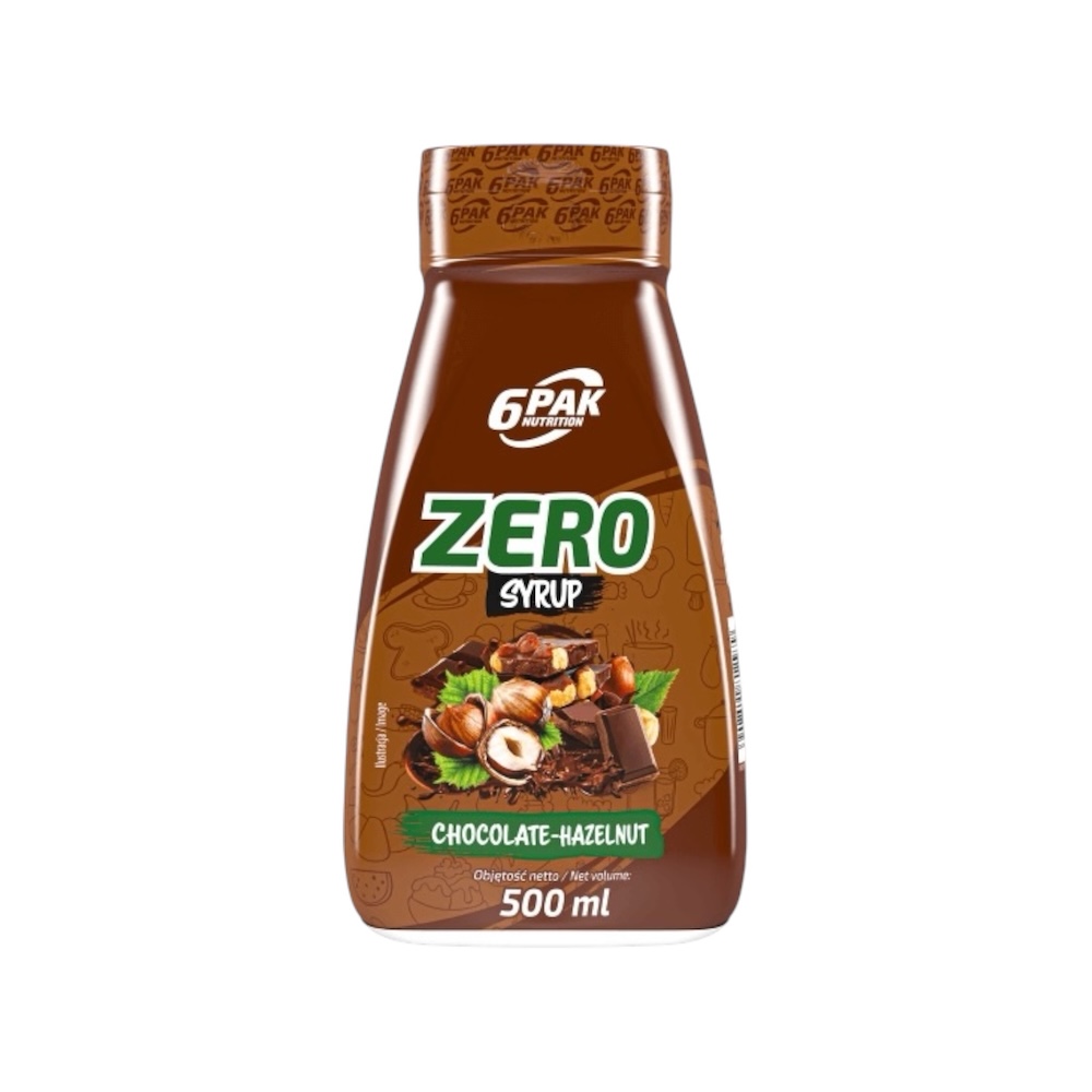 Chocolate Hazelnut Zero Syrup Sauce 6pak Nutrition 500ml