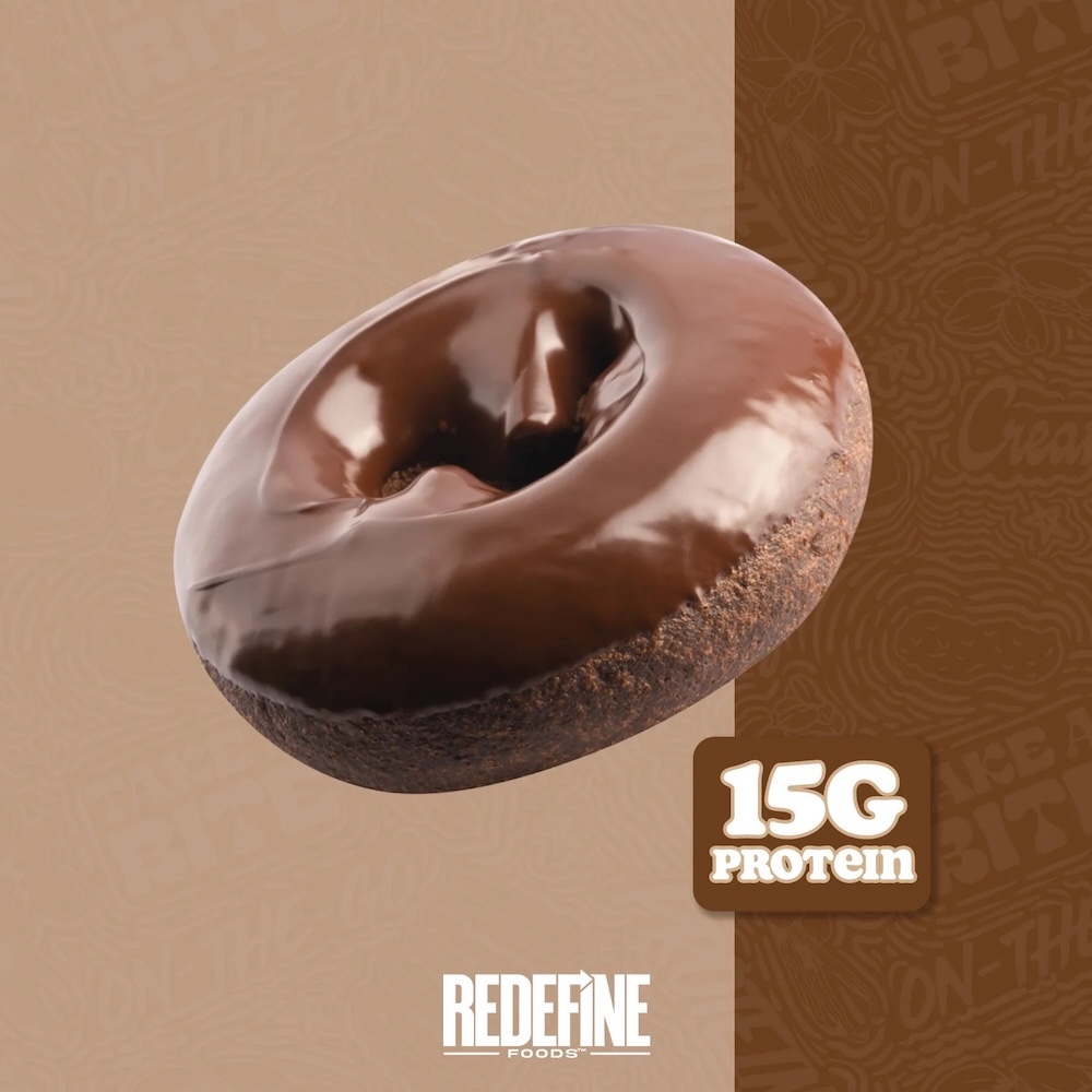 Chocolate Redefine Foods Protein Donut Info 58g