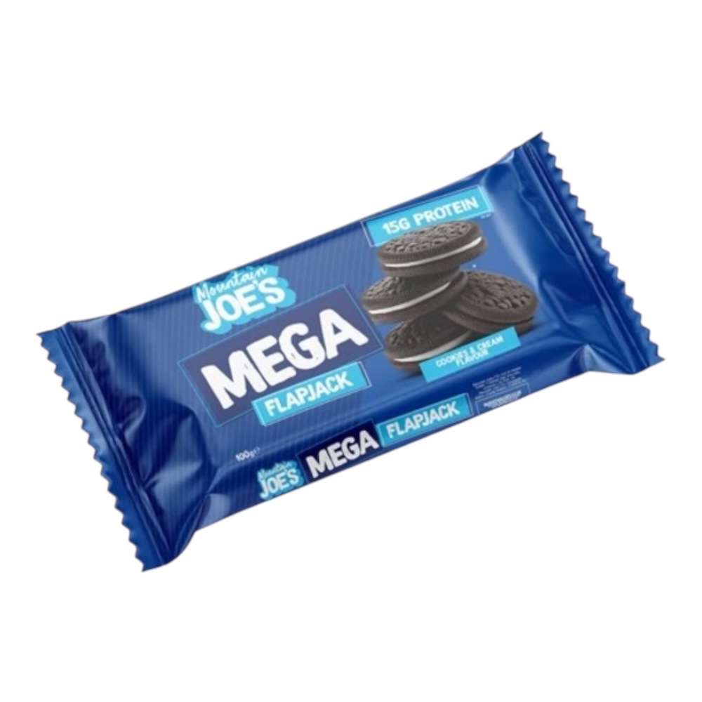 Cookie Cream Mountain Joes Mega Flapjack 100g Cookie Cream Mountain Joes Mega Flapjack 100g