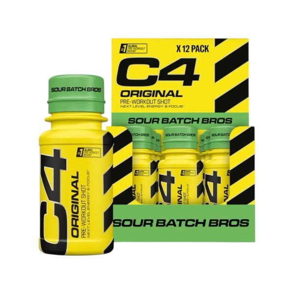 Sour Batch Bros C4 Pre Workout Shot Cellucor 12x60ml Sour Batch Bros C4 Pre Workout Shot Cellucor 12x60ml