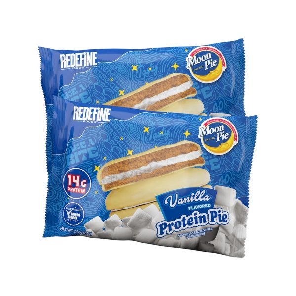 Vanilla Redefine Foods Protein Pie Moon Pie 66g Vanilla Redefine Foods Protein Pie Moon Pie 66g