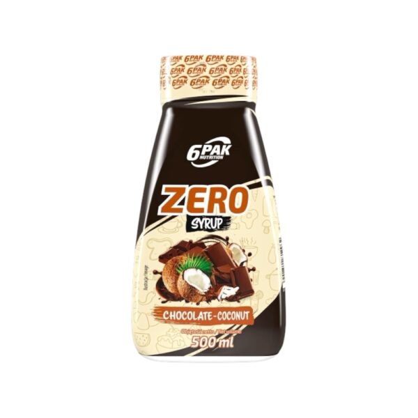 Chocolate Coconut Zero Syrup Sauce 6pak Nutrition 500ml