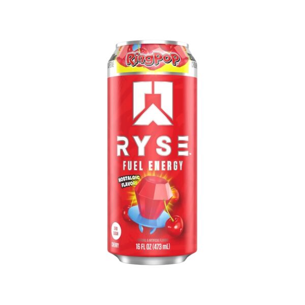 Ring Pop Cherry Ryse Fuel Energy Drink Ryse Supps 500ml