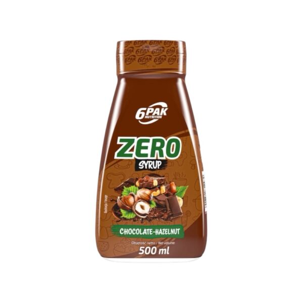Chocolate Hazelnut Zero Syrup Sauce 6pak Nutrition 500ml