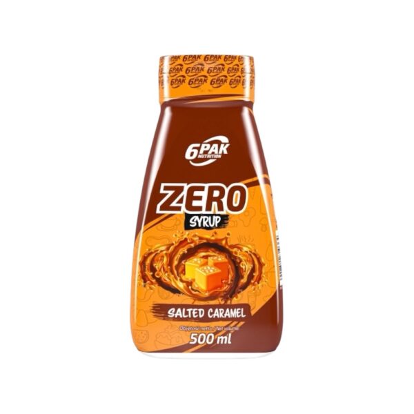 Salted Caramel Zero Syrup Sauce 6pak Nutrition 500ml