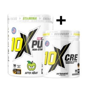 10x Atheltic Pump Non Stim Preworkout Creatine Monohydrate Promo Sale