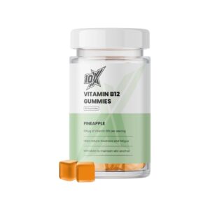 Vitamin B12 60 Gummies Pineapple 10x Athletic 30 Servings