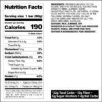 Chocolate Chip Cookie Dough Quest Protein Bar Info2 60g