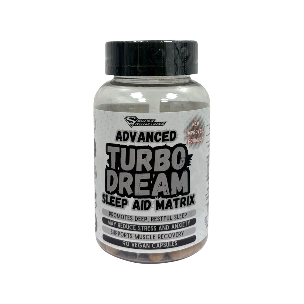 Turbo Dream Sleep Support Super Nutrition 90 Vegan Caps Turbo Dream Sleep Support Super Nutrition 90 Vegan Caps