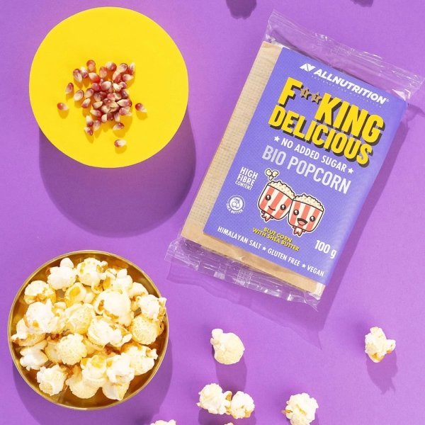 Bio Popcorn Blue Corn With Shea Butter Fitking Delicious Info 100g