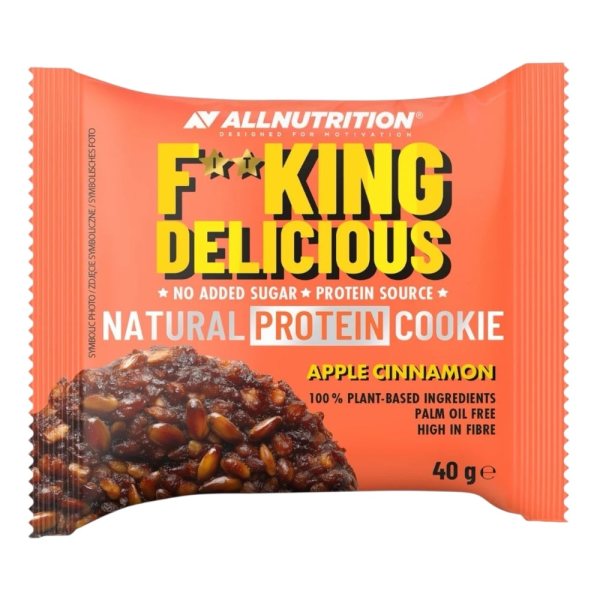 Apple Cinnamon Fitking Delicious Natural Protein Cookie Allnutrition 40g
