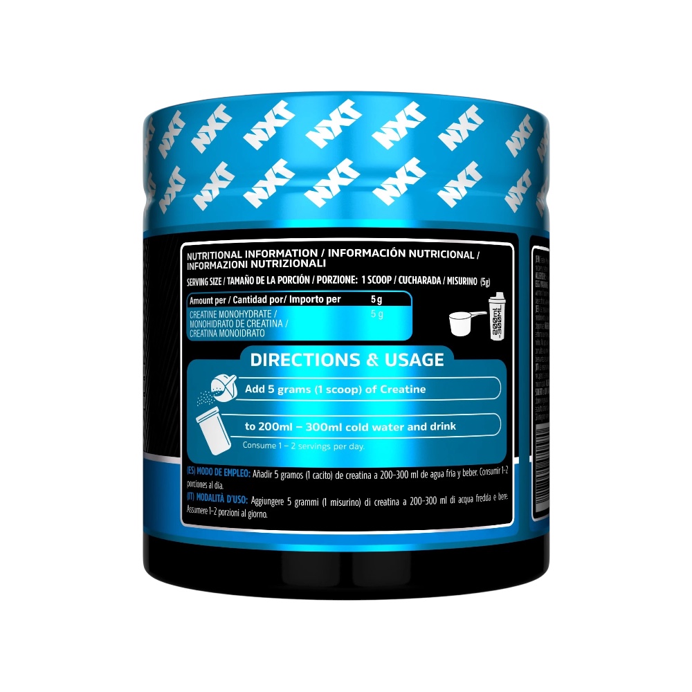Info Micronised Creatine Monohydrate Nxt Nutrition 300g