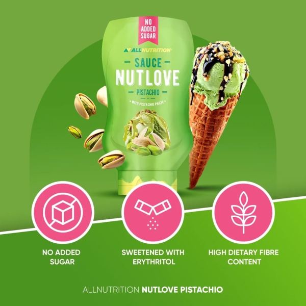 Pistachio Nutlove Sauce Allnutrition Info 280g